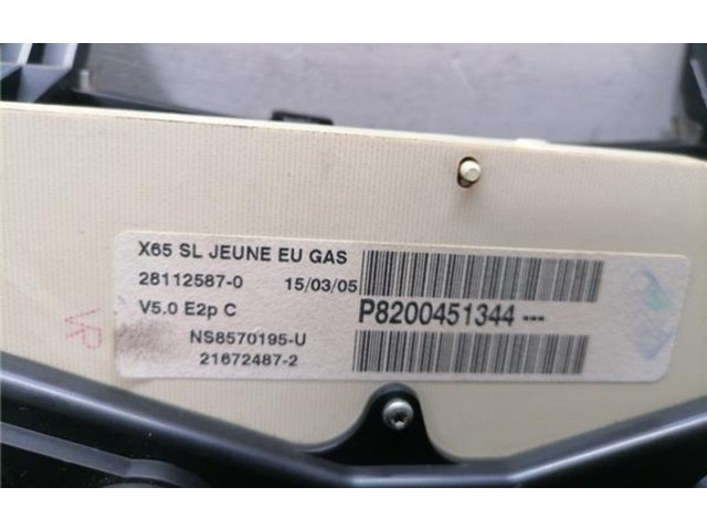 Спидометр (приборный щиток) P8200451344, P8200451344 Renault Clio II