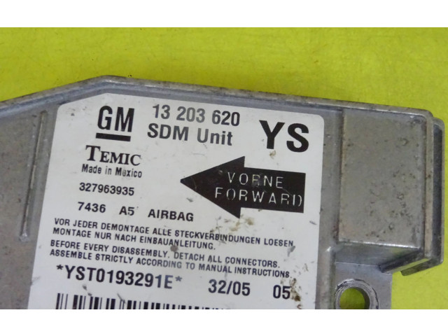 Блок подушек безопасности 13203620, 13203620YS   Opel Meriva A
