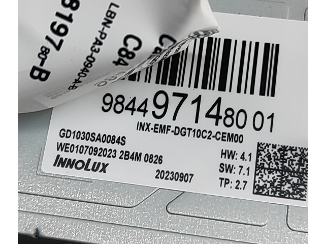 Дисплей 9844971480 Citroen C5 Aircross