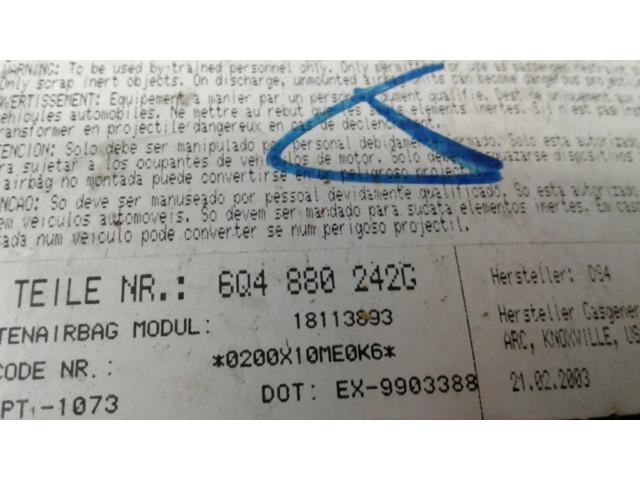 Подушка безопасности в сиденье 6Q4880242G   Seat Cordoba (6L)