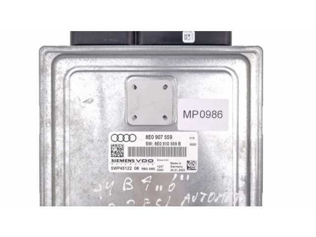 Řídící jednotka 5WP45122, 8E0907559 Audi A4 S4 B7 8E 8H 2005