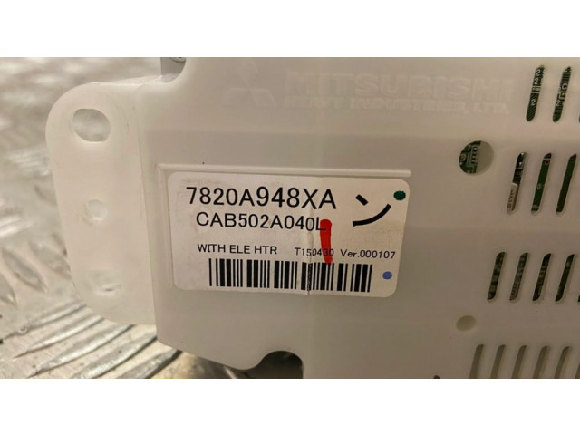 Блок управления климат-контролем 7820A948XA Mitsubishi Outlander