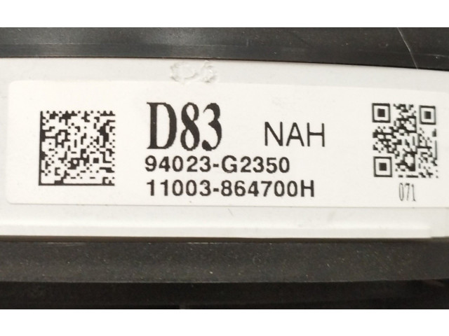 Přístrojová deska Hyundai Ioniq 2018 94023G2350, 11003864700H