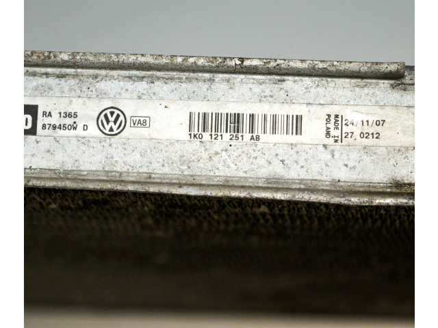 Интеркулер 1K0121251AB, 1K0121251AB Audi A3 S3 8P