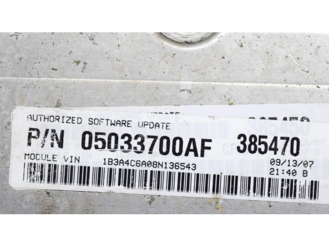 Řídící jednotka 0281014265, P05033700AF Dodge Avenger 2009