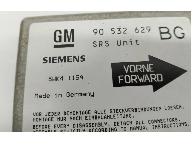 Блок подушек безопасности 90532629   Opel Tigra A