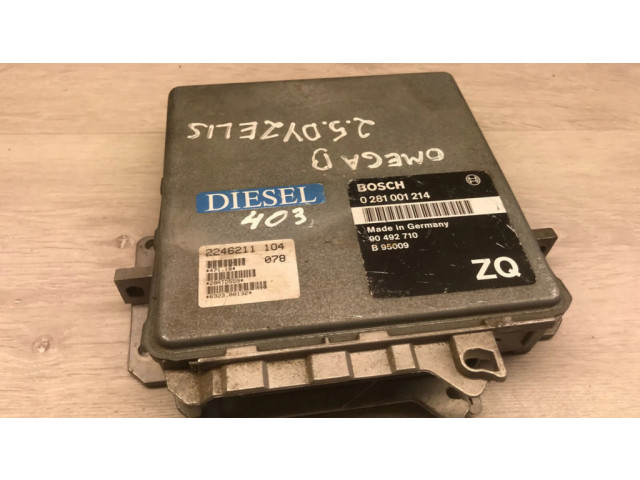 Řídící jednotka 0281001214, 90492710 Opel Omega B1 1995