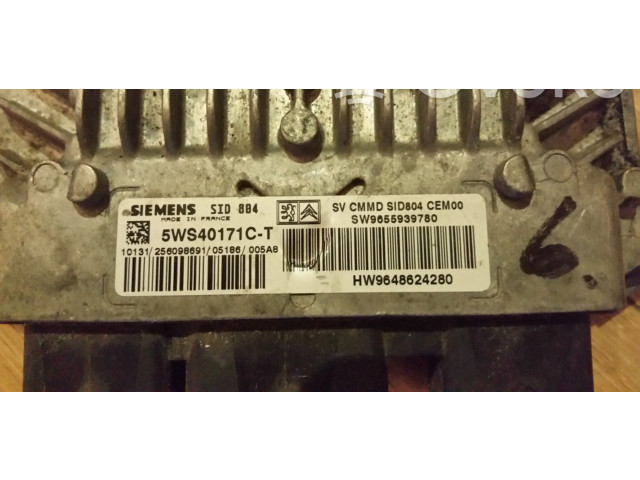 Řídící jednotka 5WS40171CT, SW9655939780 Peugeot 1007 2005