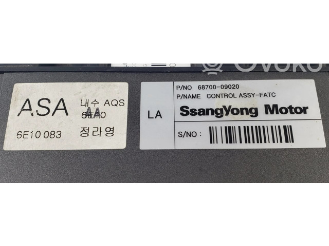 Блок управления климат-контролем 6870009020   SsangYong Kyron