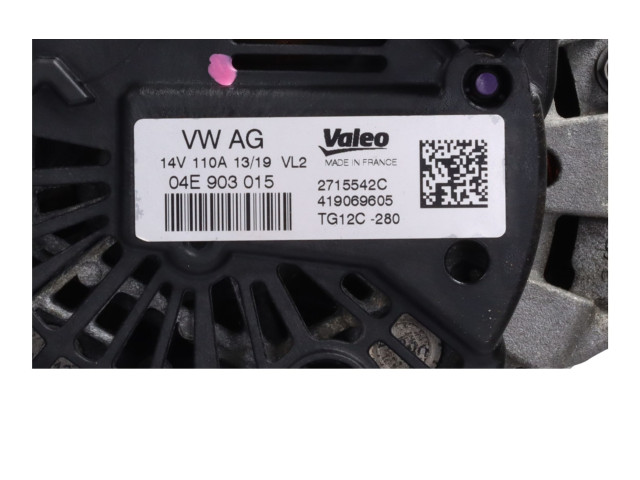 Генератор 04E903015   Audi A1      