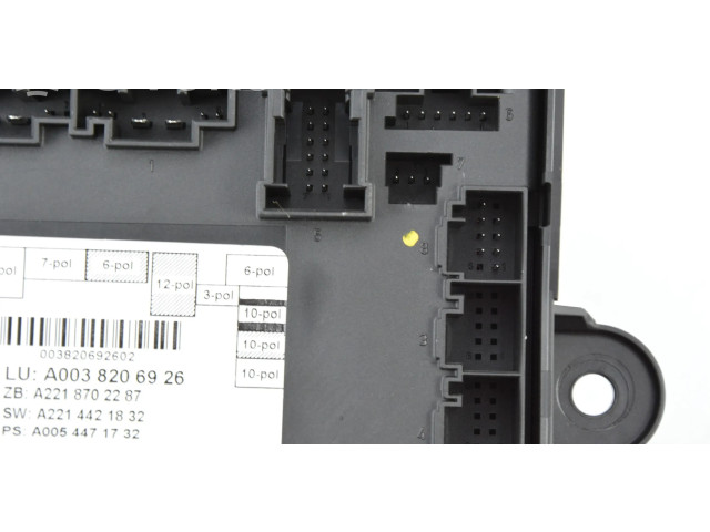 Блок комфорта A0038206926 Mercedes-Benz S W221