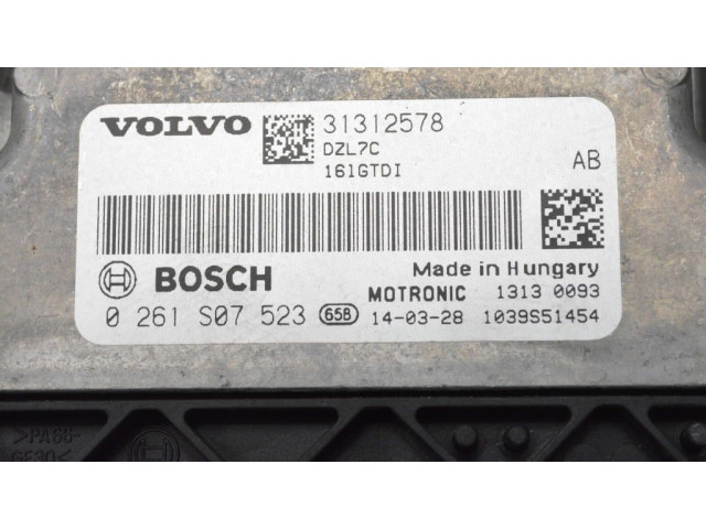 Блок управления двигателя 31312578 Volvo S60
