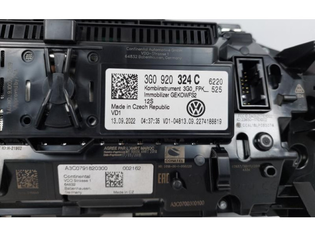 Přístrojová deska Volkswagen Tiguan 2016 3G0920324C, 3G0920324C