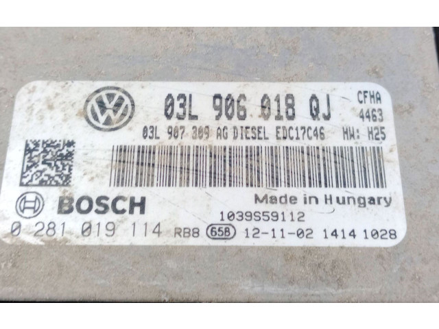 Блок управления двигателя 03L906018QJ Skoda Yeti (5L)