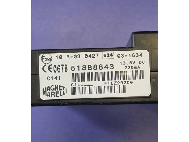 Řídící jednotka 51888843, FTEZ292C0 Fiat Punto Evo 2011