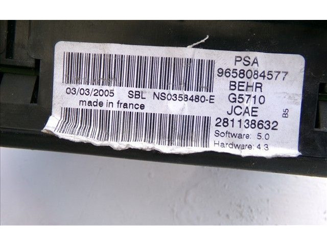 Блок управления климат-контролем 9658084577 Citroen C4 I