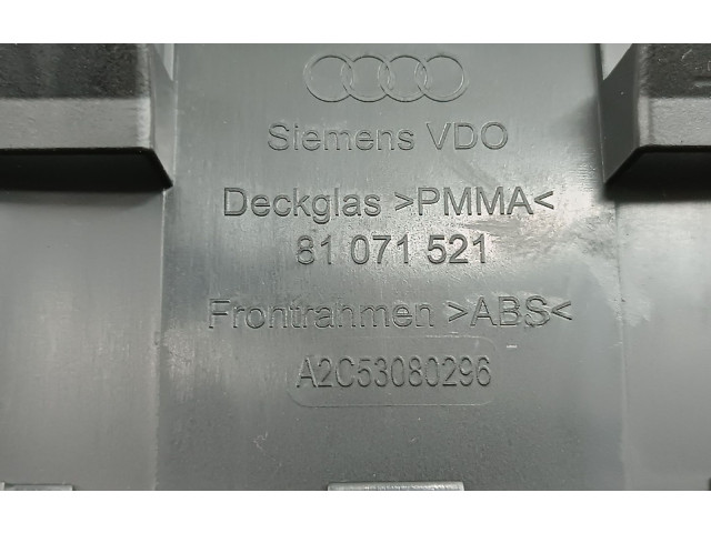 Панель приборов 8P0920931F, 81071521 Audi A3 S3 A3 Sportback 8P
