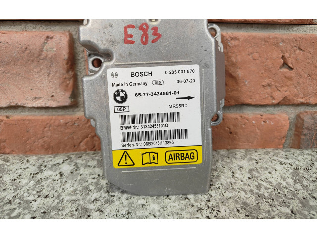 Блок подушек безопасности 3424581 BMW X3 E83