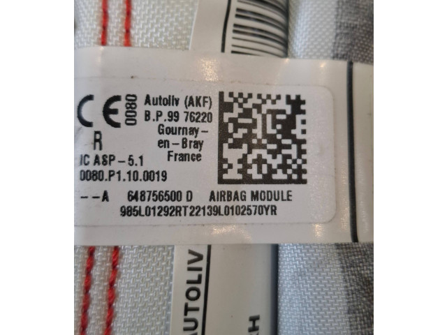 Боковая подушка безопасности 985L01292R Dacia Sandero III