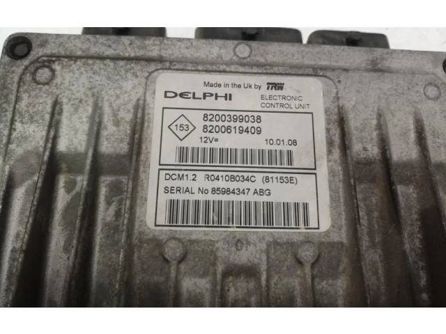 Блок управления двигателем Блок управления 8200399038 Renault Clio I