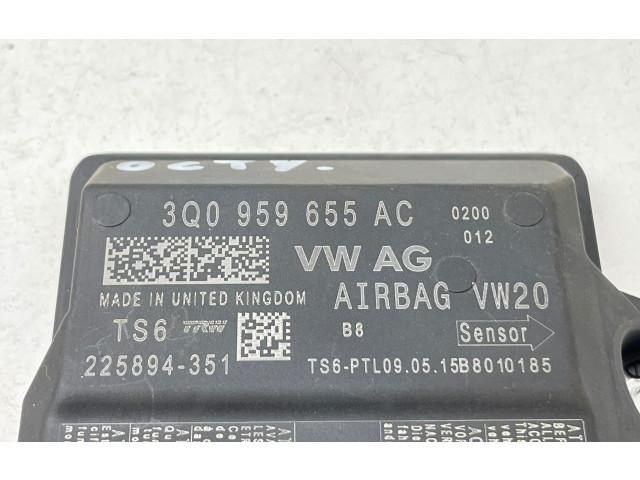 Блок подушек безопасности 3Q0959655AC, 225894351 Skoda Octavia Mk3 (5E)
