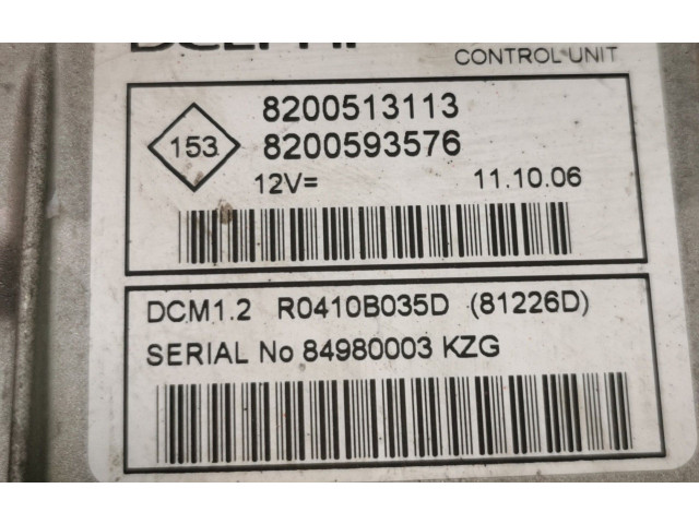 Блок управления двигателя 8200513113   Dacia Logan Pick-Up