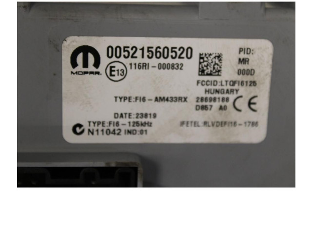   Pojistková skříňka 00521560520   Fiat Panda III 2011