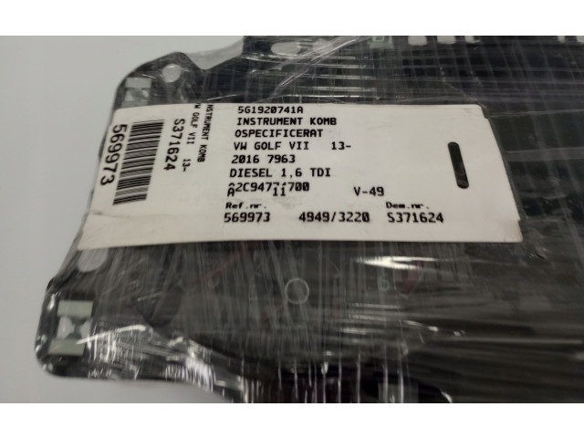 Панель приборов 5G1920741A Volkswagen Golf VII