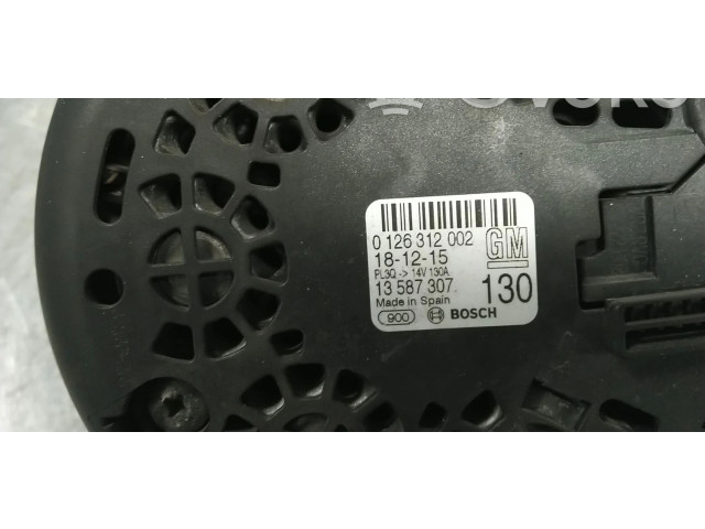 Генератор 13587307, 0126312002 Vauxhall Astra K
