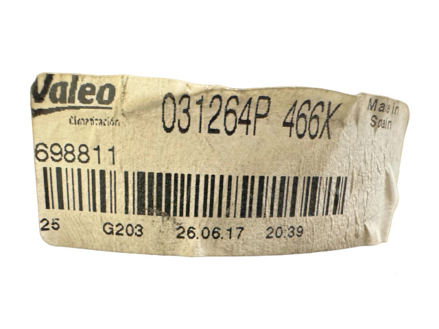 Вентилятор печки 031264P, 698811 Audi A3 S3 8P