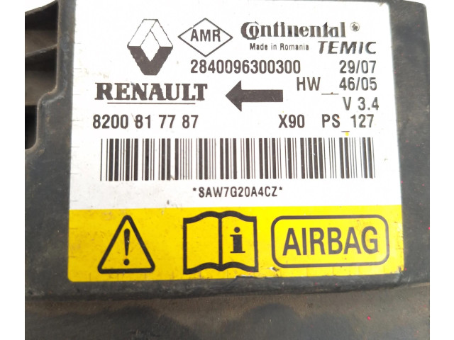 Блок подушек безопасности 2840096300300, 8200817787 Dacia Logan I