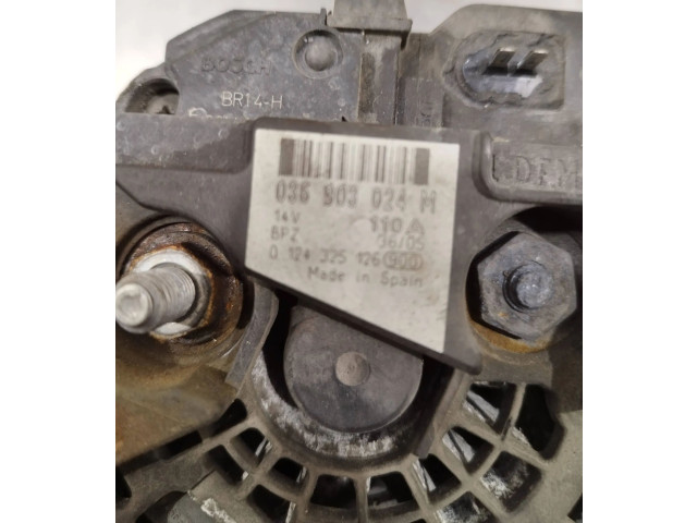 Генератор 036903024m, 0124325126 Volkswagen Caddy