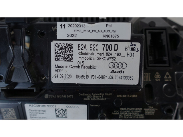Панель приборов 82A920700D Audi A1