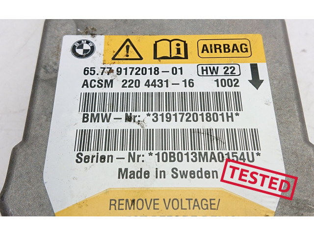 Блок подушек безопасности 6577-9172018, 9114214 BMW Z4 E85 E86