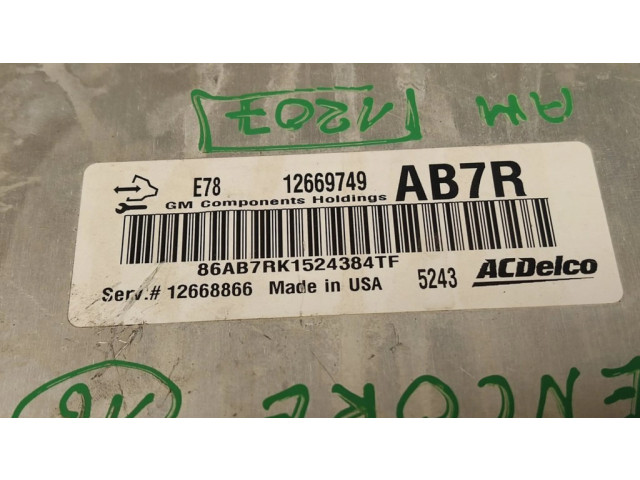 Řídící jednotka 12669749, 12668866 Buick Encore I 2016