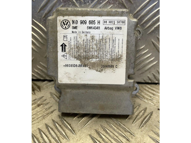 Блок подушек безопасности 1K0909605H   Skoda Octavia Mk2 (1Z)