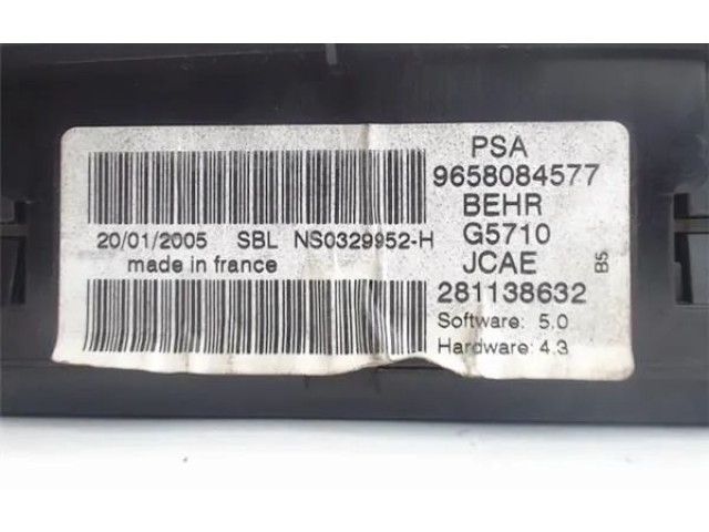 Турбина Блок управления кондиционера воздуха / климата/ печки (в салоне) Citroen C4 Aircross 6451SP, 9658084577 для двигателя NFU (TU5JP4)