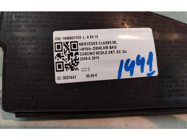 Надувная подушка для сиденья Mercedes-Benz ML W164 2005 - 2011 года