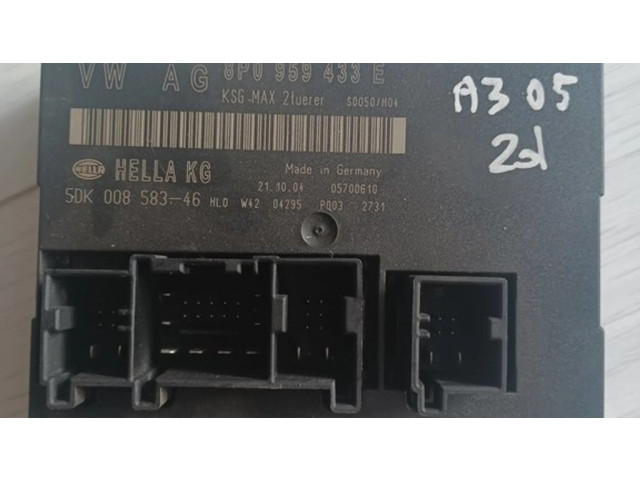 Блок комфорта 8P0959433E, 5DK00858346   Audi A3 S3 8L   