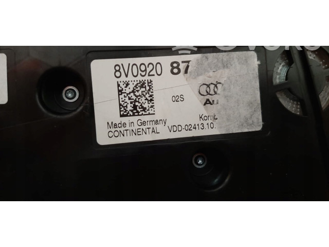 Панель приборов 349KM   Audi A3 S3 8V       