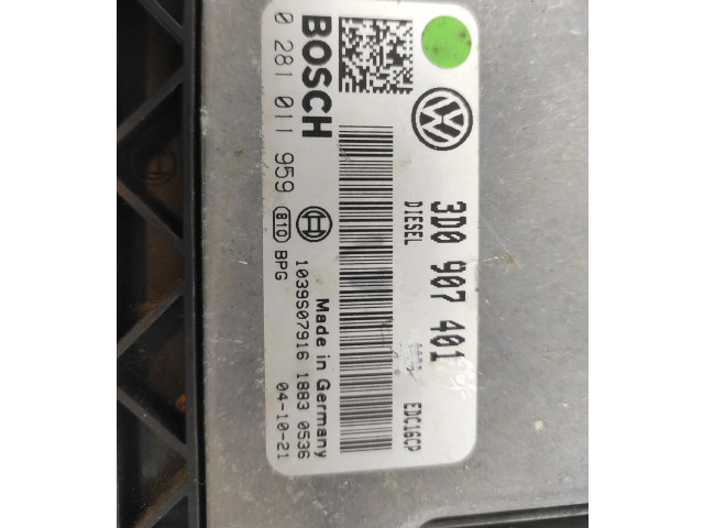 Блок управления двигателя 3D0907401, 3D0907401   Volkswagen Phaeton