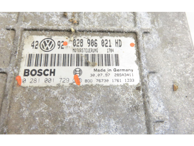 Блок управления двигателя 0281001729, 028906021HD Volkswagen Transporter - Caravelle T4