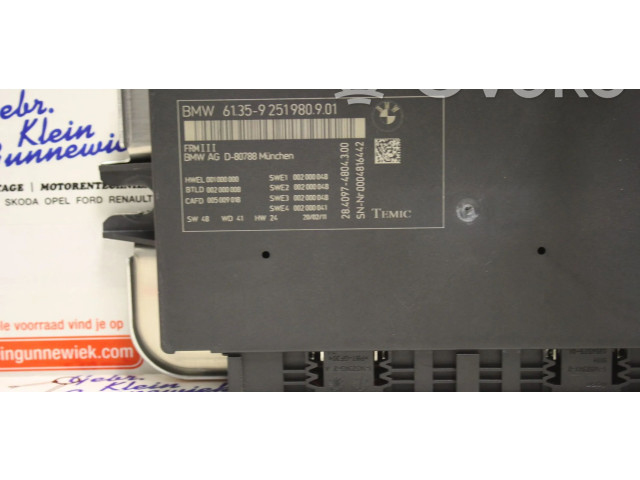 Блок управления 61359251980901, 2840974804300 BMW X3 F25