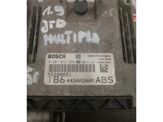 Řídící jednotka 0281012294 Fiat Multipla 2014