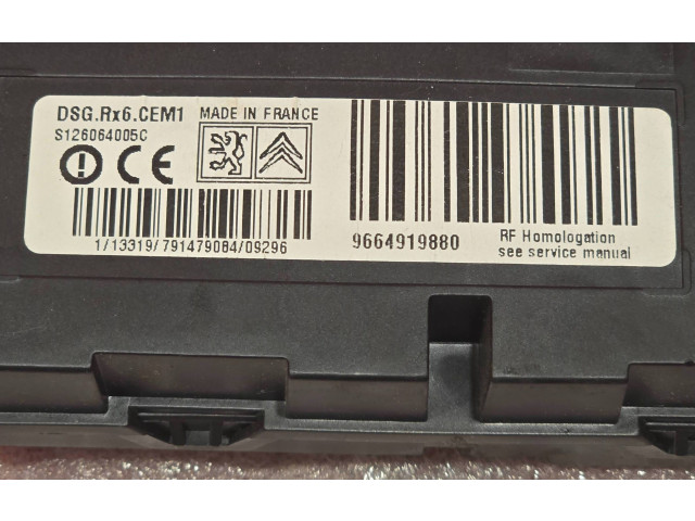 Блок управления 9664919880   Citroen C5
