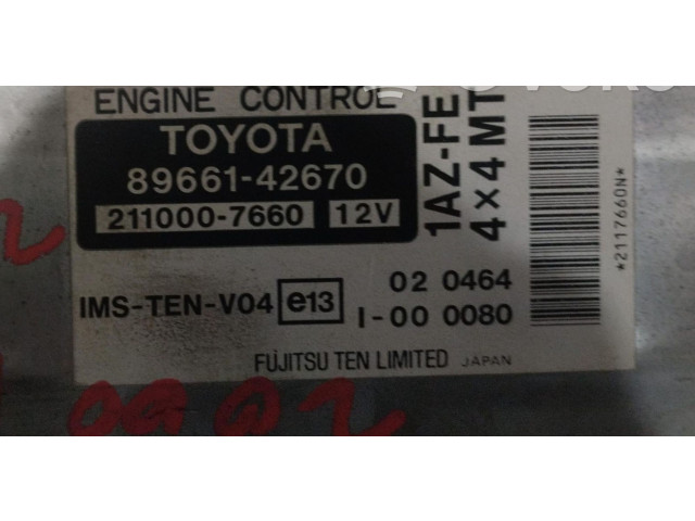 Řídící jednotka 89661-42670, 89661-42670 Toyota RAV 4 (XA10) 2001