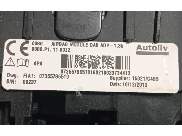 Подушка безопасности водителя 735612116, 199B4000 Fiat 500L