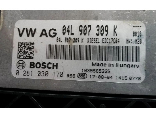 Блок управления двигателя 04L907309K, 04L907309K   Volkswagen Caddy