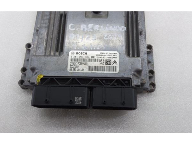 Řídící jednotka 9825318180, 0281034189 Citroen Berlingo 2019