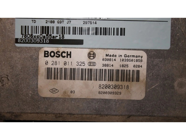 Řídící jednotka 8200309318, 0281011325 Renault Espace IV 2004